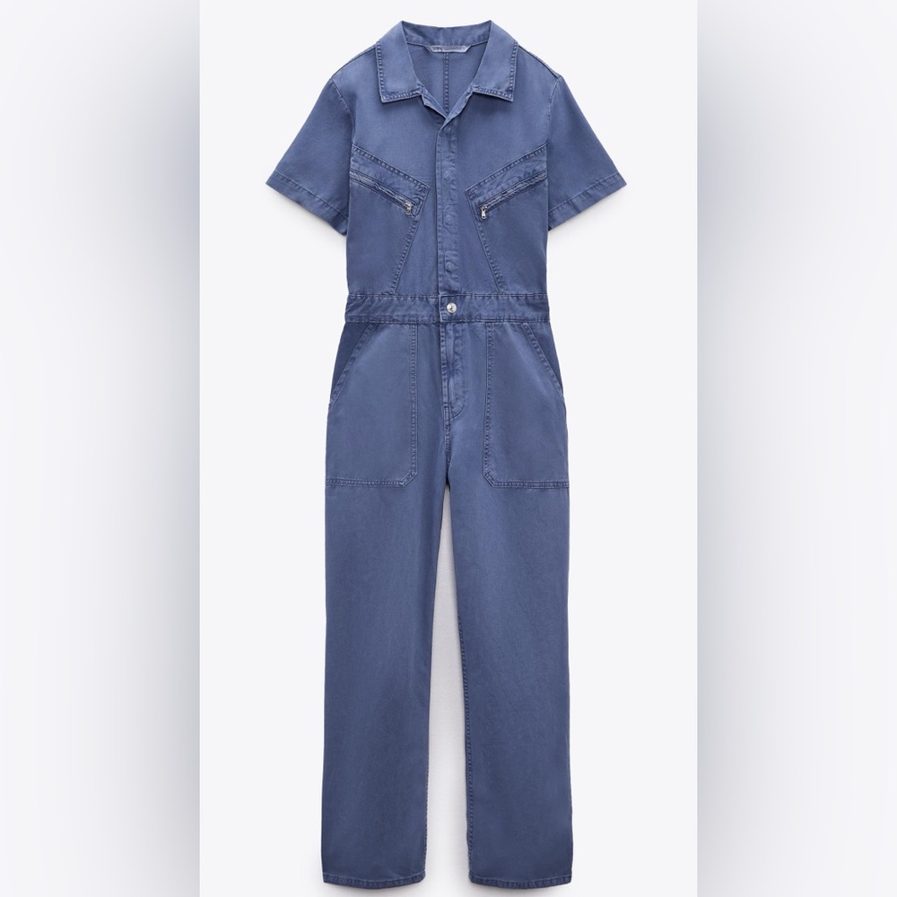 Blue Denim Jumpsuit